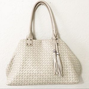 David Jones Paris | Nude Woven Handbag